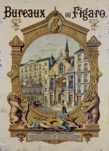 Poster pubblicitario del giornale parigino Le Figaro, c.1880